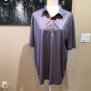 Greg Norman Stay Dry Purple and Orange Polo Shirt-Size XL
